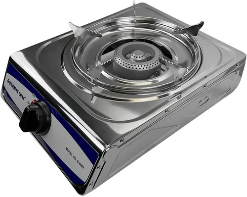 Miniatura 3 de Estufa de camping de gas portátil,Estufa de propano de un solo quemador 10000 BTU,Acero inoxidable