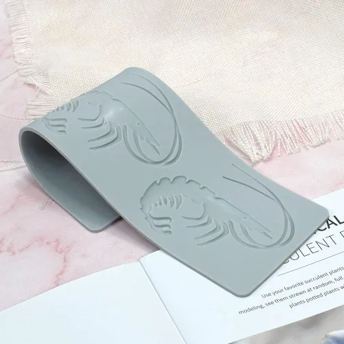Miniatura 4 de Molde de silicona con forma de langosta y encaje para chocolate y dulces, molde 3D hueco con forma de espina de pescado para dulces, decoraciones