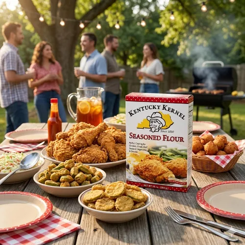 Miniatura 5 de Kentucky Kernel - Mezcla de harina sazonada a granel de 10 onzas (paquete de 4), 40 onzas en total, pollo, chuletas, carne de res, mariscos
