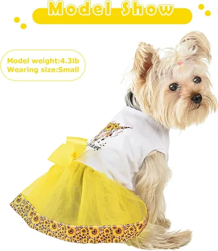 Miniatura 6 de Vestido de perro para perros pequeños, ropa de disfraz de cachorro, ropa para mascotas, ropa de verano y primavera, vestidos de Chihuahua Yorkie