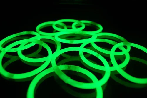 Miniatura 2 de Tubo verde brillante – 8 pulgadas (paquete de 36) – Larga duración, no tóxico y ecológico – Perfecto para fiestas