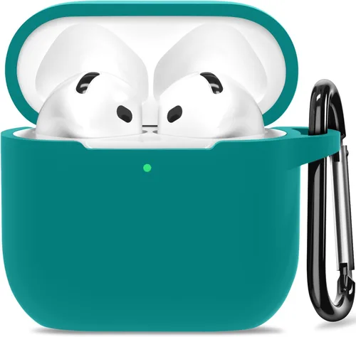 Miniatura 12 de Funda para AirPods 4, funda de silicona compatible con Apple AirPods de 4ª generación, color rojo