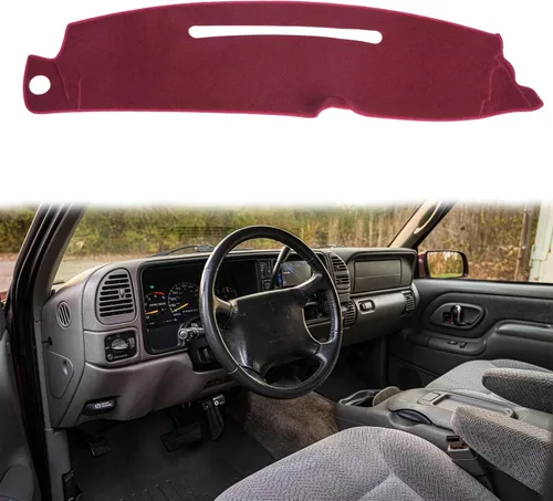 Miniatura 19 de Alfombrilla para salpicadero compatible con Chevy Tahoe Avalanche Suburban GMC Yukon 2007-2014/2007-2013 Silverado LTZ GMC Sierra SLT, cubierta