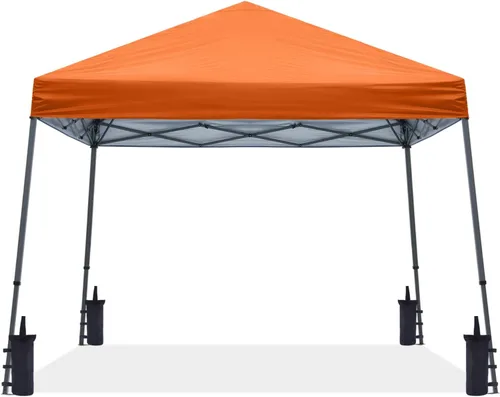 Miniatura 7 de ABCCANOPY - Toldo autodesplegable y estable para exteriores, base de 10 x 10 pies, parte superior de 8 x 8 pies, color azul cielo