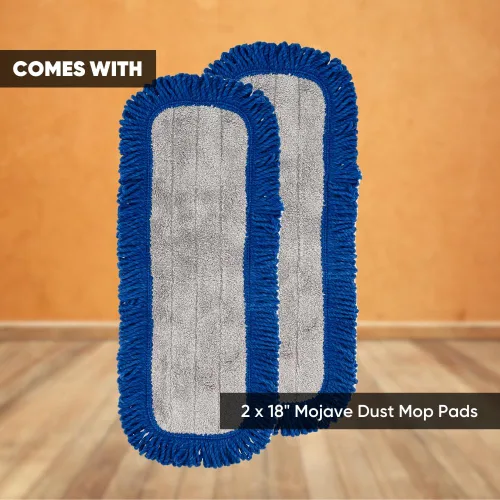 Miniatura 7 de Almohadillas de microfibra Mojave de 18 pulgadas (paquete de 2) - Cabezal de repuesto y repuesto para trapeadores de microfibra, reutilizables