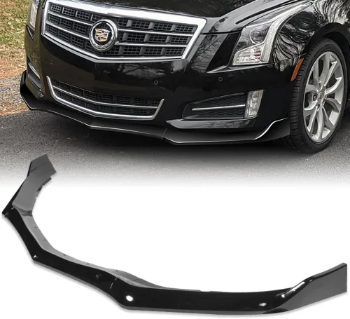 Miniatura 2 de Q1-TECH, 9 piezas de extensiones de difusor de labio de parachoques delantero y falda lateral compatible con Cadillac ATS 2013-2014, kit