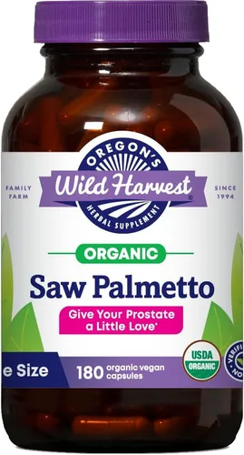 Miniatura 6 de Oregon's Wild Harvest Saw Palmetto Organic Capsules, 90 cápsulas vegetarianas, 1170 mg