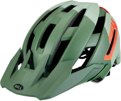 BELL Super Air MIPS - Casco de bicicleta de montaña para adulto Mate/Verde brillante/Infrarrojo (2023)
