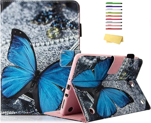 Miniatura 10 de Funda UUcovers para Galaxy Tab A 8.0 con cierre magnético, ajustado, función atril y tarjetero, con función de encendido y apagado automático, 8