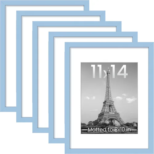 Miniatura 41 de upsimples - Portarretratos de 11 x 14 para galería de fotografías. Marcos para fotos de 8 x 10 pulgadas con paspartú o de 11 x 14 pulgadas sin Dorado