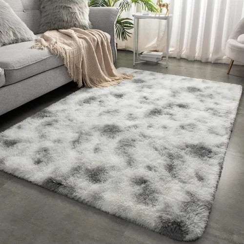 Miniatura 20 de Merelax Alfombra Moderna Suave y Esponjosa Shaggy para Dormitorio Sala de Estar Decoración de Sillas Pequeñas Alfombras Tapetes para Pies Piso, Verde