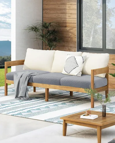 Miniatura 2 de Fuloon Fundas de cojín impermeables para asiento 2 piezas, fundas elásticas para cojín de sofá, fundas para sofá, protector de muebles lavable