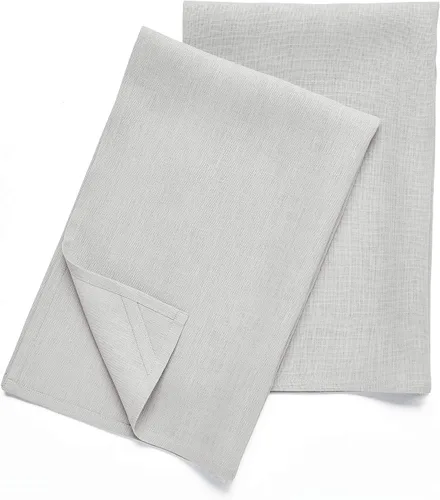 Miniatura 9 de Solino Home Chambray - Juego de 2 toallas de cocina de lino negro 100% puro de 17 x 26 pulgadas con lazo para colgar, paño de cocina de lino europeo