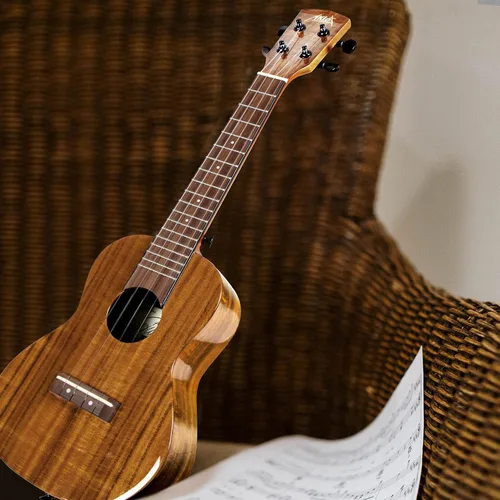 Miniatura 8 de AKLOT Ukelele de acacia completamente sólido, ukelele con tono súper cálido para profesionales, principiantes y adultos, kit con cursos en línea