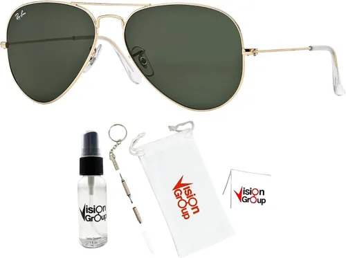 Miniatura 2 de Ray-Ban RB3025 - Gafas de sol de aviador de metal paquete de accesorios Vision Group