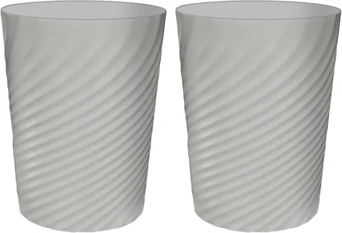 Miniatura 12 de DAJITRE Cubo de basura pequeño de 1.8 galones, papelera de reciclaje de perfil delgado para espacios compactos, baño, oficina, dormitorio, cocina