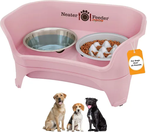 Miniatura 14 de Neater Feeder Express Cuencos para perros a prueba de desorden, elevados para razas de tamaño mediano a grande, cuenco de comida para perros sin
