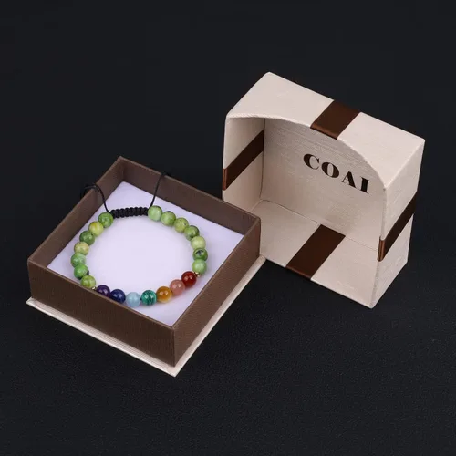 Miniatura 5 de COAI Pulsera de cristal de piedra de equilibrio de 7 chakras