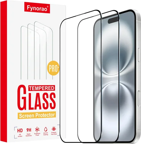 Miniatura 26 de Paquete de 2+2 protectores de pantalla de vidrio mate de privacidad y protector de lente de cámara para iPhone 15, película de vidrio templado mate