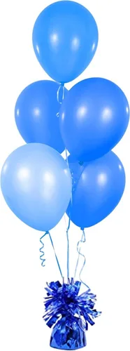 Miniatura 9 de Pesas de globos metálicos, recuerdos de fiesta de cumpleaños, regalos novedosos y mordazas, 5.5 pulgadas, paquete de 12 unidades plateado