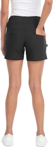 Miniatura 6 de LRD Pantalones cortos de golf para mujer, entrepierna de 5 pulgadas, de secado rápido, elásticos, con bolsillos