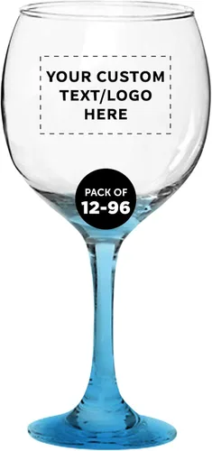 Juego de copas de vino personalizadas para boda Premiere de 20.5 onzas, paquete a granel personalizado, cristalería de restaurante, perfectas para