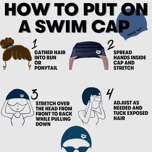 Miniatura 4 de Arena Gorro de natación unisex de silicona suave para mujeres y hombres, entrenamiento intensivo, cómodo, antideslizante, largo, sombrero de natación