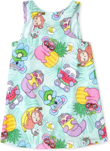 Miniatura 2 de The Children's Place Conjunto de pijama de 2 piezas sin mangas y pantalones cortos para niña
