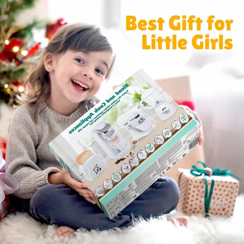 Miniatura 7 de Juegos de Cocina de Juguete para Niños, Accesorios de Cocina de Juguete para Niños de 4-8 y 3-5 Años, Juguetes de Electrodomésticos de Cocina, Blanco