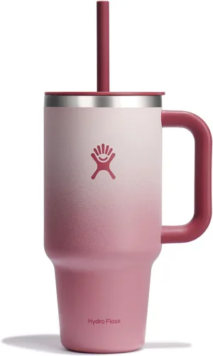 Hydro Flask All Around - Vaso de viaje de 32 onzas, color morado degradado (Bayberry Ombre)