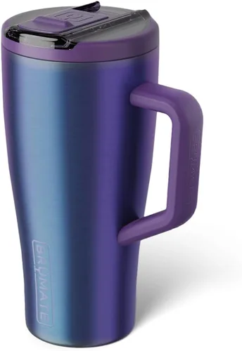 Miniatura 112 de BrüMate Era Flip - Vaso de 30 onzas con tapa con pajilla cubierta 100 % a prueba de fugas, popote higiénico cubierto, botella de agua de acero