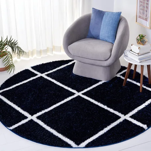 Miniatura 41 de SAFAVIEH Tahoe Shag Collection - Alfombra para pasillo, 2 x 9 pies, diseño de enrejado, no desprende pelusa y de fácil cuidado, 1.2 pulgadas