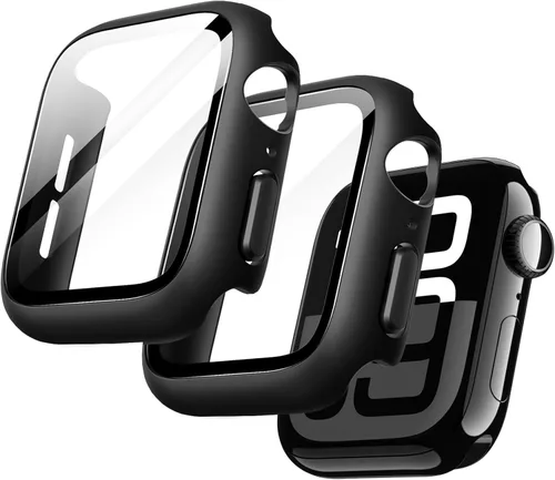 Miniatura 11 de JETech Funda con protector de pantalla para Apple Watch SE 3/2/1 (2025/2022/2020)/Series 6 5 4 de 1.575 pulgadas, cubierta protectora total, Negro