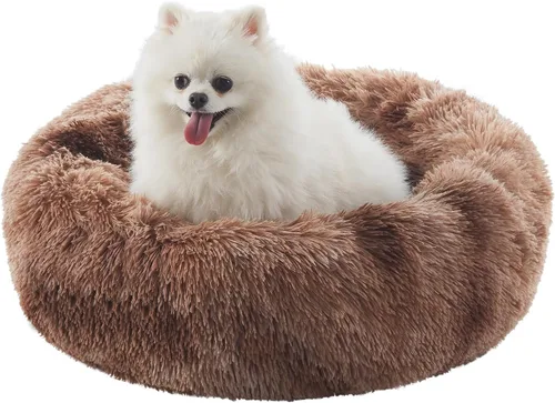 Miniatura 27 de Cama para Perros con Forma de Dona de 45 Pulgadas para Perros Extra Grandes, Cama Redonda Esponjosa Calmante Jumbo para Mascotas con Funda Removible