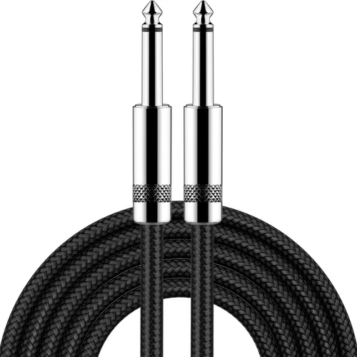 New bee - Cable de guitarra de 6 pies, para instrumentos eléctrico, cable AMP para bajo, conector recto a recto de 1/4 para guitarra eléctrica, bajo