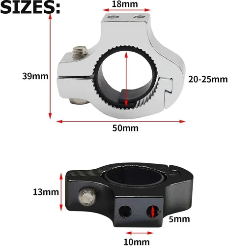 Miniatura 7 de Paquete de 2 soportes para botella de agua para bicicleta, soporte para portavasos de bicicleta, abrazadera de montaje para manillar de bicicleta