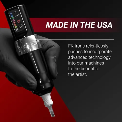 Miniatura 8 de FK Irons - Máquina de tatuaje giratoria Spektra Xion - Gorilla Gold Rush - Estilo de bolígrafo cómodo y ergonómico con trazos intercambiables