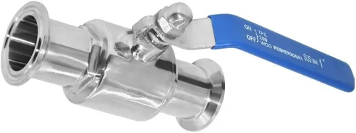 Miniatura 3 de Beduan Válvula de bola de tres abrazaderas de 1.5 pulgadas, válvula sanitaria de acero inoxidable para cerveza casera, elaboración de cerveza