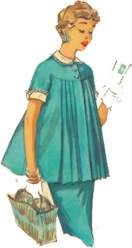 Miniatura 2 de Patrón de los años 50, tops de maternidad - Busto 32" (81.3cm)