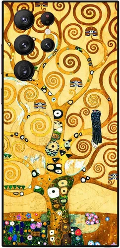 Miniatura 54 de Berkin Arts Funda compatible con Samsung Galaxy S22 Ultra, funda de silicona Art Nouveau Floral Flower (Clematis by Alphonse Mucha)