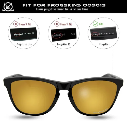 Miniatura 3 de SOLODAD Lentes de repuesto para gafas de sol Oakley Frogskins OO9013 polarizadas