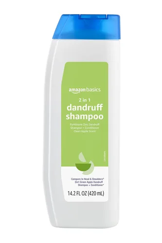 Miniatura 7 de Amazon Basics Champú y acondicionador anticaspa 2 en 1, alivio de picazón, seguro para todo tipo de cabello, sin parabenos, suave y pH equilibrado