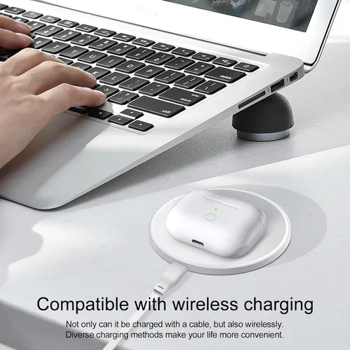 Miniatura 3 de Funda de carga inalámbrica de repuesto compatible con AirPod Pro de 1ª y 2ª generación con carga USB-C, funda de cargador Air Pods Pro 1 2 con botón