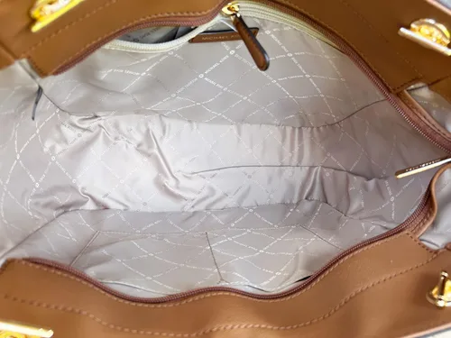 Miniatura 7 de Michael Kors JST - Bolso de hombro con cadena grande JST Continental firma marrón