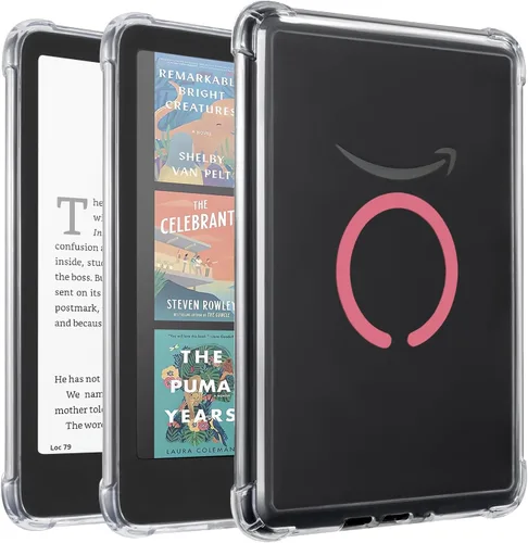 Miniatura 39 de iDLEHANDS Funda magnética transparente para Kindle Paperwhite de 7" de 12ª generación 2024 y Kindle Colorsoft - con AirBag compatible con iPhone