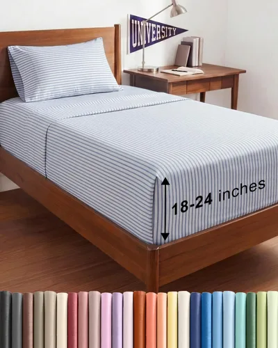 Miniatura 168 de Sábanas King divididas con bolsillos extra profundos, sábanas transpirables y refrescantes de 5 piezas, sábanas de lujo para hotel, suaves, sin 22