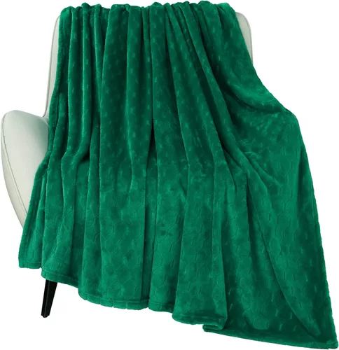 Miniatura 17 de TOONOW - Manta decorativa de vellón, supersuave, afelpada, cómoda y mullida, con patrón geométrico, franela de microfibra, para sillón, cama y sofá