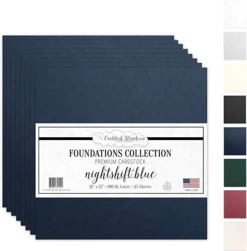Miniatura 13 de Cardstock Warehouse Foundations 100% blanco reciclado - 12 x 12 pulgadas - 100 libras / 9.52 oz/m² 100% reciclado de alta calidad papel de cartulina