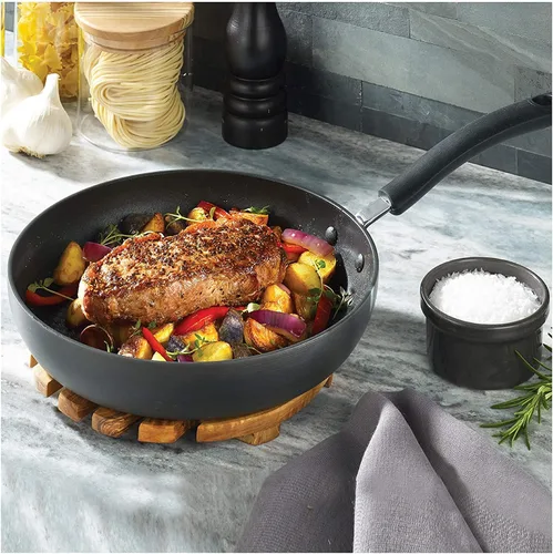 Miniatura 2 de T-fal Ultimate - Juego de sartenes para freír y saltear con revestimiento antiadherente duro de 2 piezas, 8, 10 pulgadas, apto para horno y parrilla