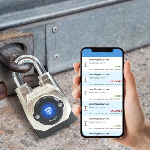 Miniatura 2 de 5ª generación - Candado inteligente para exteriores – (grillete corto único) Bluetooth sin llave y bloqueo NFC, seguridad duradera a la intemperie